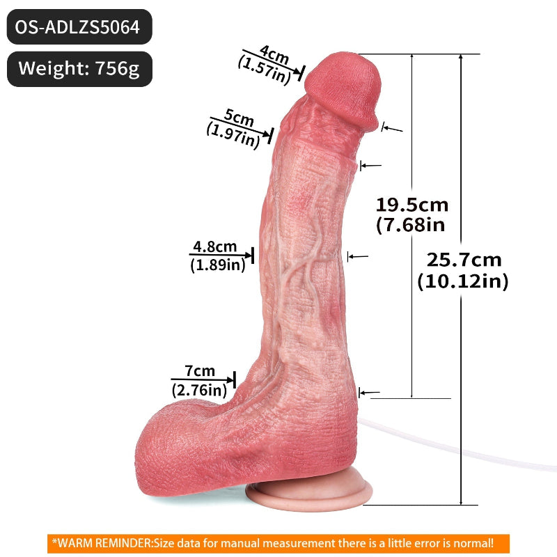 26 CM Realistic Big Fleischfarben Squirting Dildo