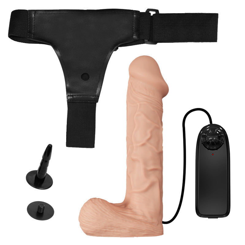26 CM Umschnalldildo Vac-U-Lock Vibrating Penis