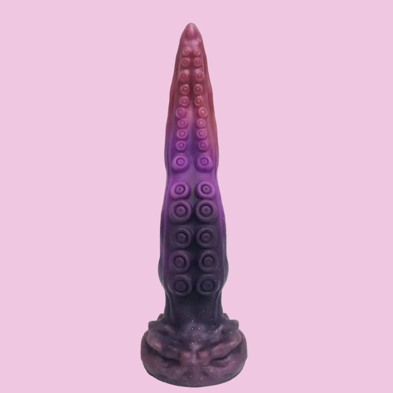 27CM Lila Silicone Gebogen Tentacle Dildo
