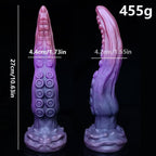 27CM Lila Silicone Gebogen Tentacle Dildo