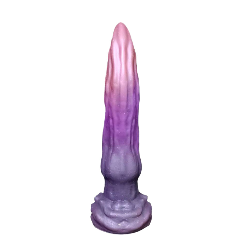 27CM Lila Silicone Gebogen Tentacle Dildo