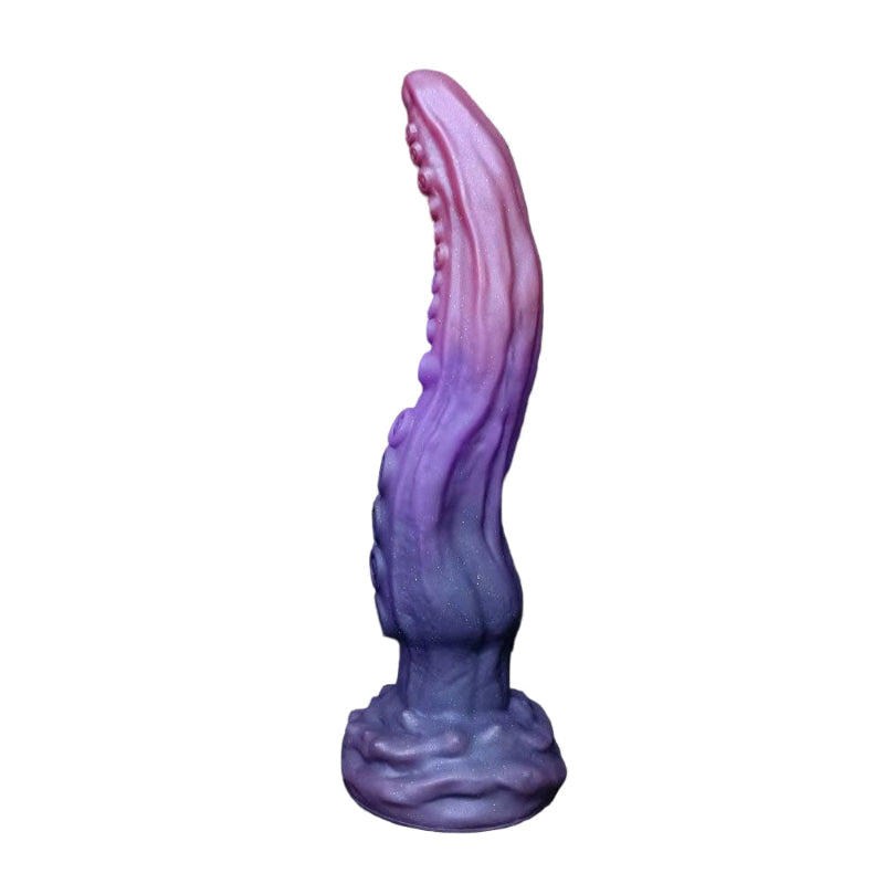 27CM Lila Silicone Gebogen Tentacle Dildo
