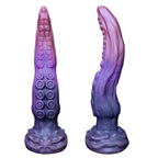 27CM Lila Silicone Gebogen Tentacle Dildo