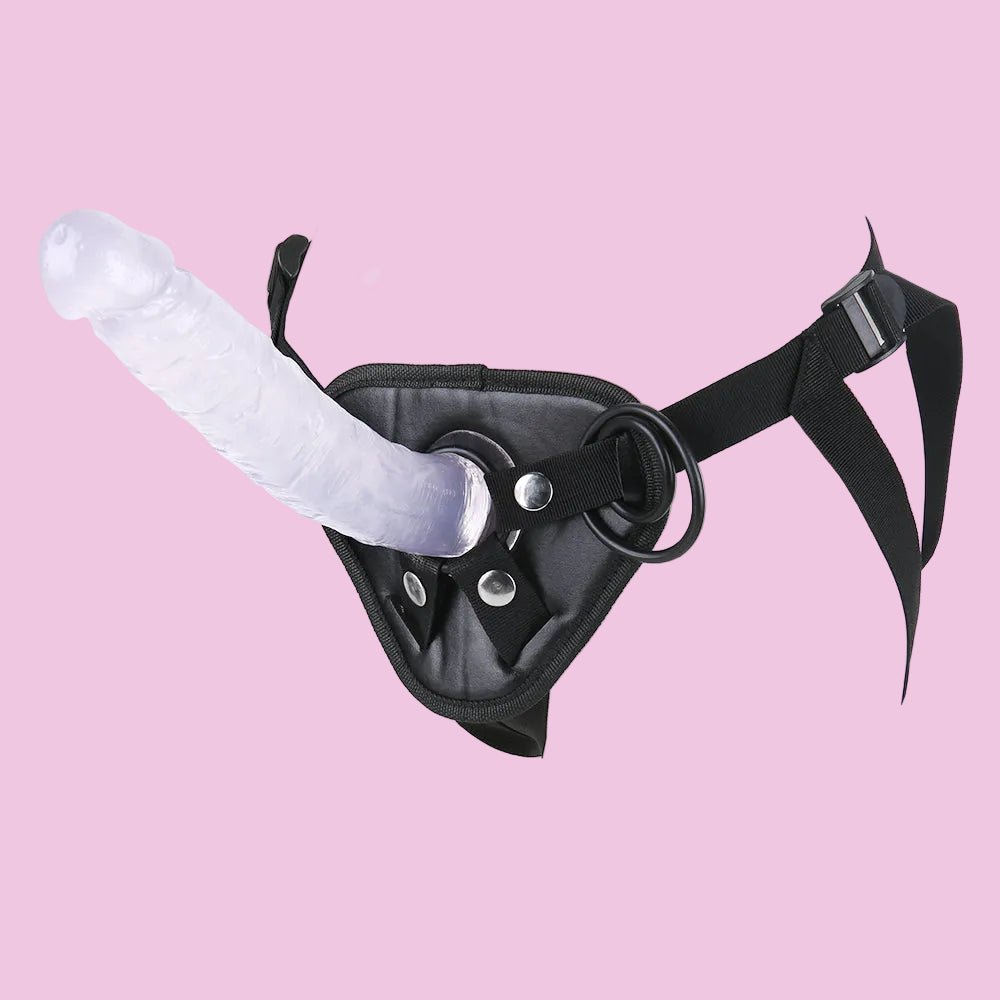 26 CM Klar Extra Long Strap On Dildo