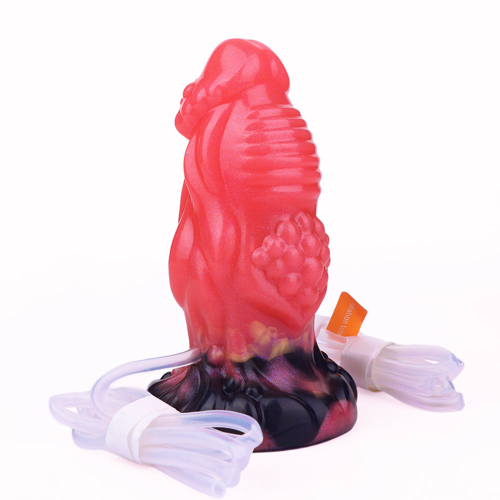 14 CM Kräftig Aufblasbar Squirting Rot Dragon Dildo