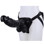 30 CM Strap On mit Balls Big Black Dildo