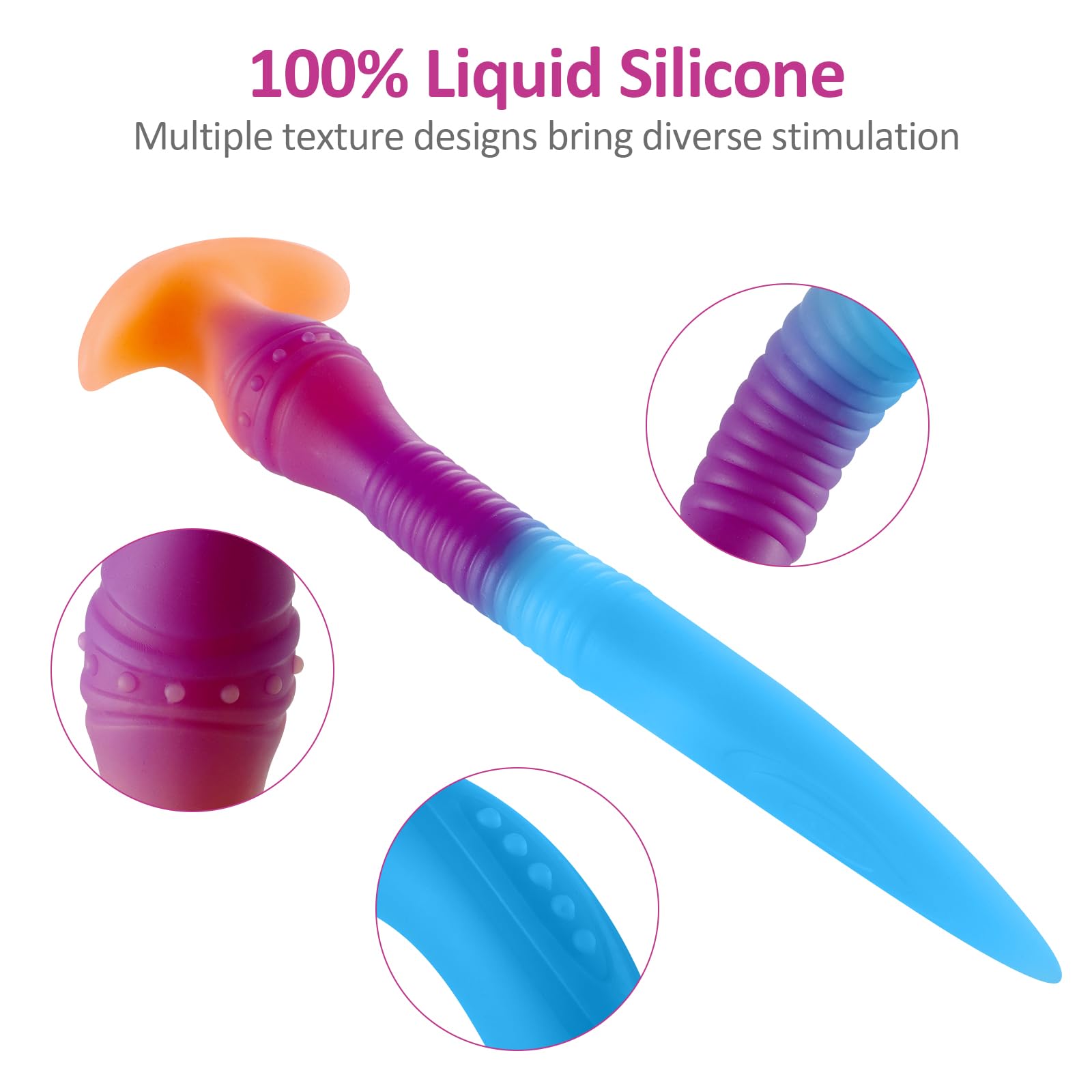 Leuchtend Tentacle Dildo Extra Langer Analplug