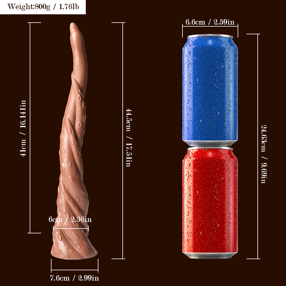 44 CM Silicone Langer Analplug Tentakel Dildo