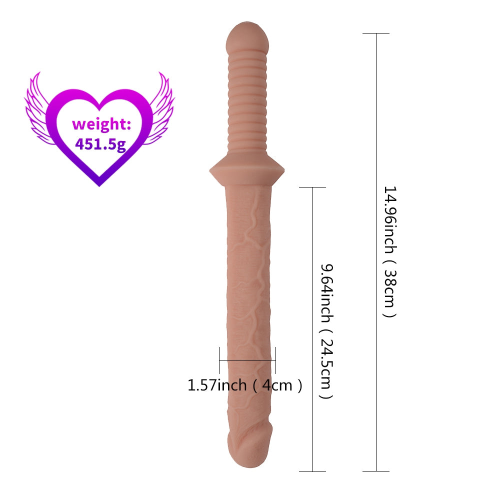 Silicone Schwert Handle Griff Doppel Dildo
