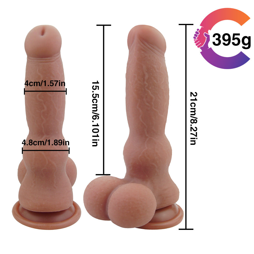 21 CM Silikon Strap On Fantasy Dogdildo