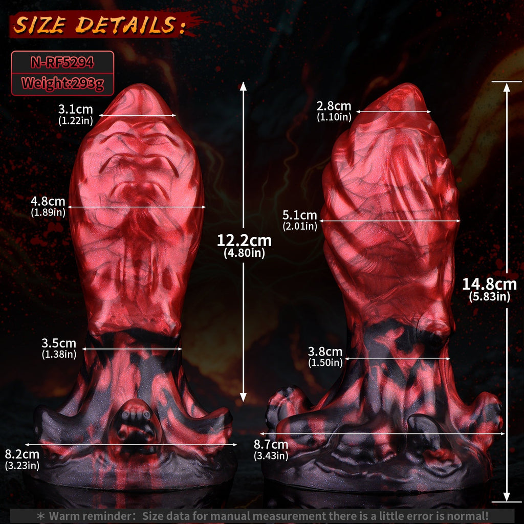 15  CM Rot Fantasy Oktopus Analplug