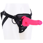 Rosa Silicone mit Vorhaut Strap On Dildo