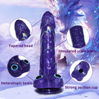 23 CM Lila Bullet Vibrator Penis Dragon Dildo