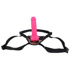 Rosa Silicone mit Vorhaut Strap On Dildo