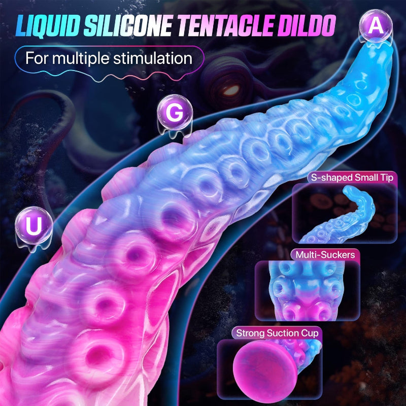 33CM Silicone Fantasy Long Tentacle Dildo