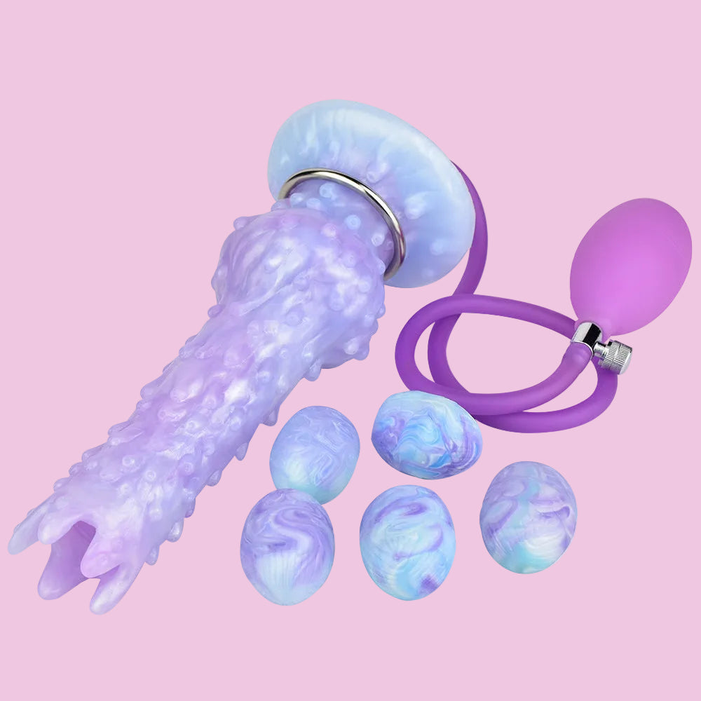 23 CM Korallenform Alien Dildo Silicone Ovipositor