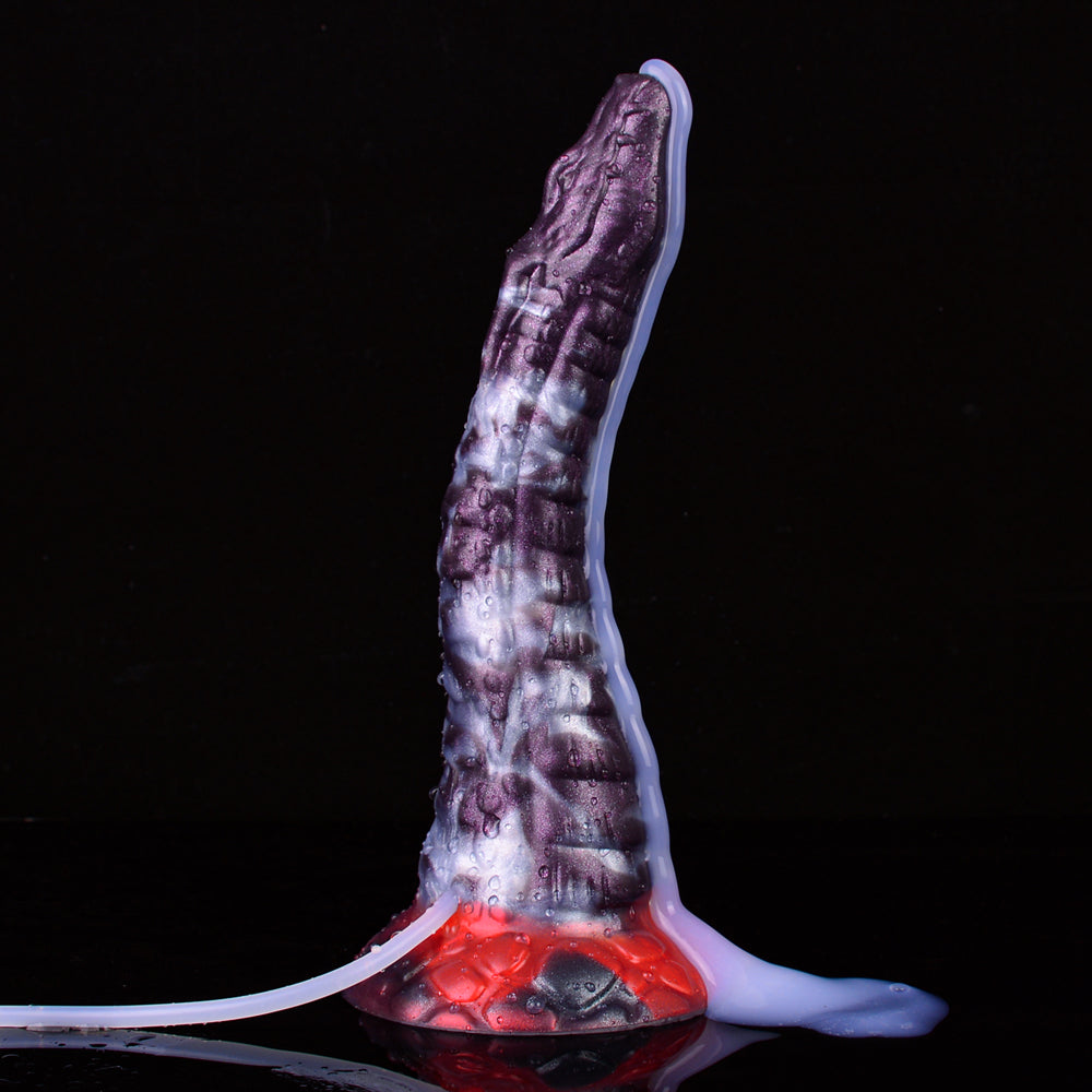 25 CM Lila Squirting Soft Animal Dragon Fantasy Dildo