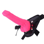 Rosa Silicone mit Vorhaut Strap On Dildo