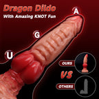 25 CM Spannende Textur Knotted Dragon Dildo