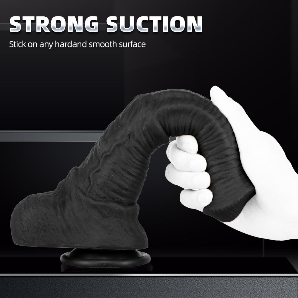 Drei Größen Schwarz Realistic Horsedildo
