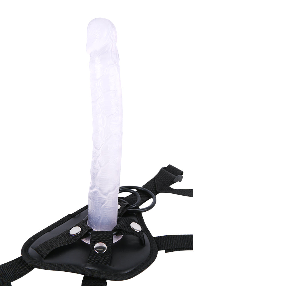 26 CM Klar Extra Long Strap On Dildo