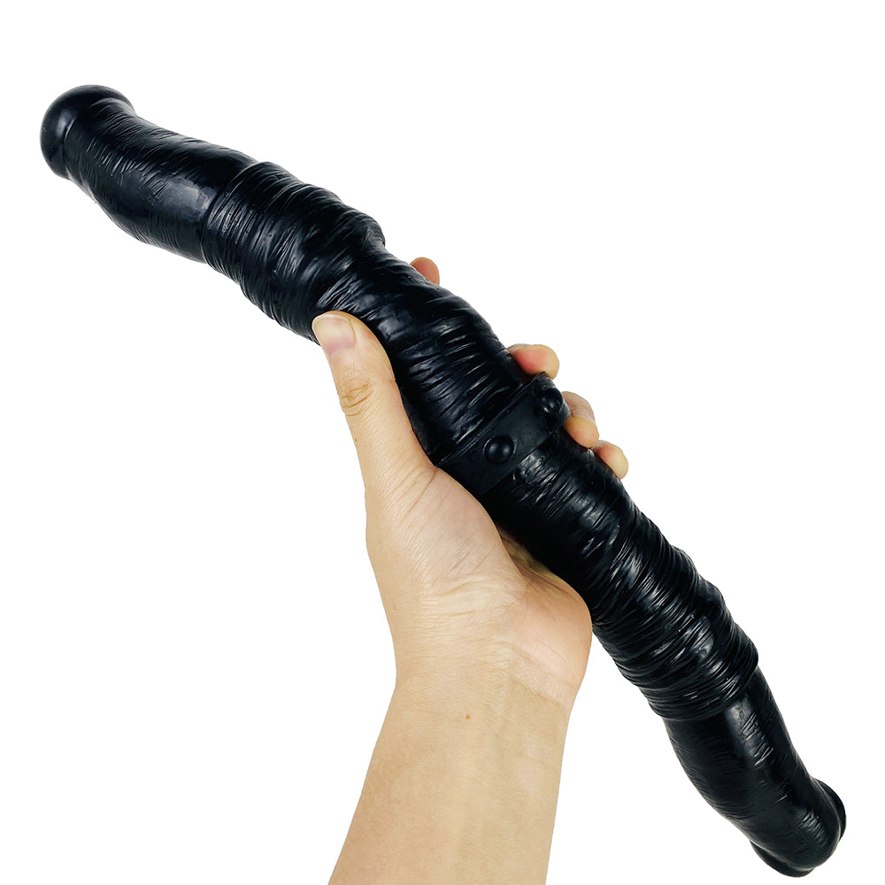 39 CM Black Long Lesbian Doppeldildo