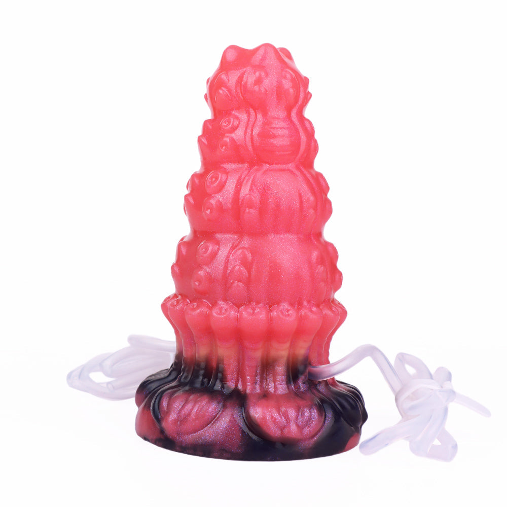15CM Kegeliger Oktopus Ejaculating Aufblasbarer Dildo Analplug