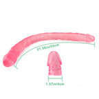 55 CM Rosa Jelly Double Lesbian Dildo