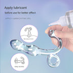 14 CM Bunt Gpunkt Analplug Bead Glasdildo