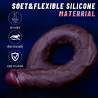 42 CM Extrem Long Dual Density Braun Dildo