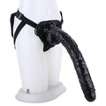 43 CM Long Peni Schwarz Strap On Dildo