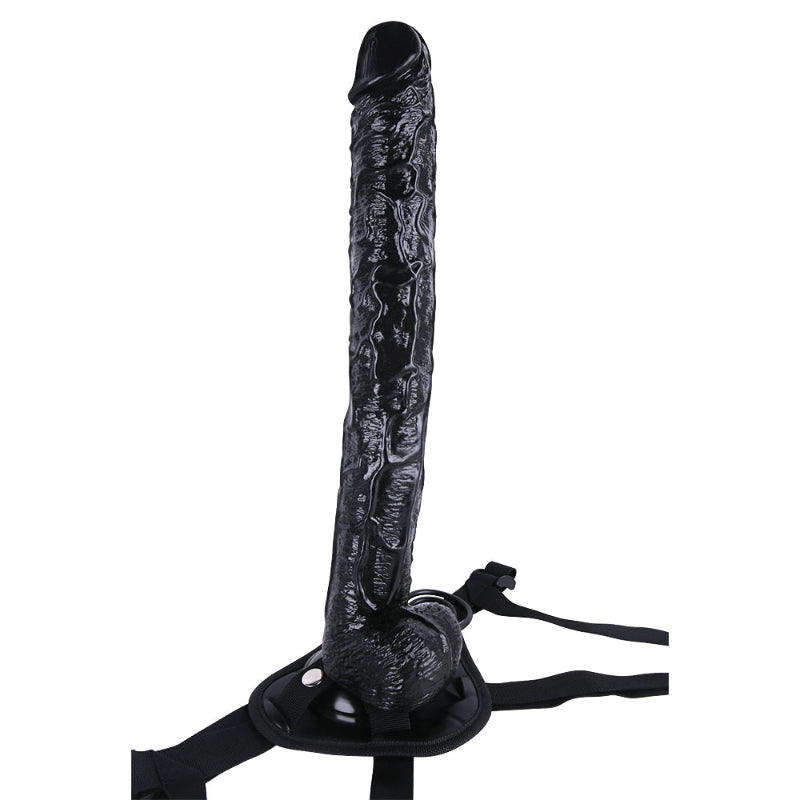 43 CM Long Peni Schwarz Strap On Dildo