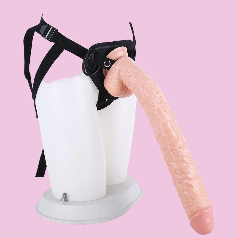 43 CM Natural Long Strap On Dildo