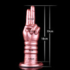 19 CM Zwei Finger Silicone Fisting Butt Plug