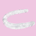 55 CM Klar Jelly Doppel Lesbian Dildo
