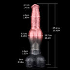 27 CM Superweiches Silikon Knot Horsedildo