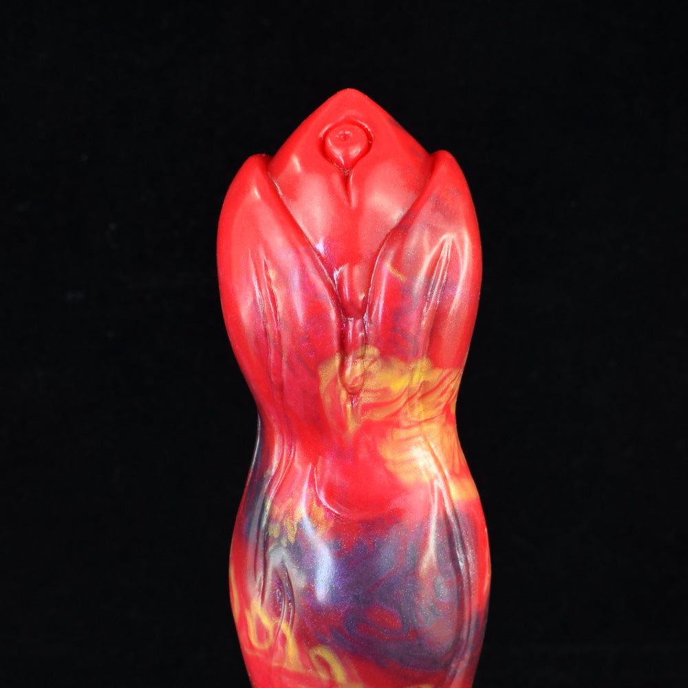 26 CM Drei Knot Rot Monster Horsedildo