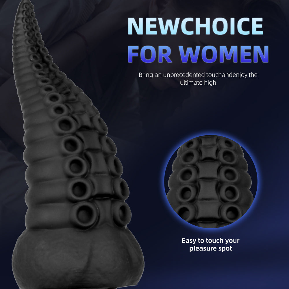 20 CM Schwarz Analpulg Thick Tentakel Dildo