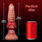 25 CM Spannende Textur Knotted Dragon Dildo