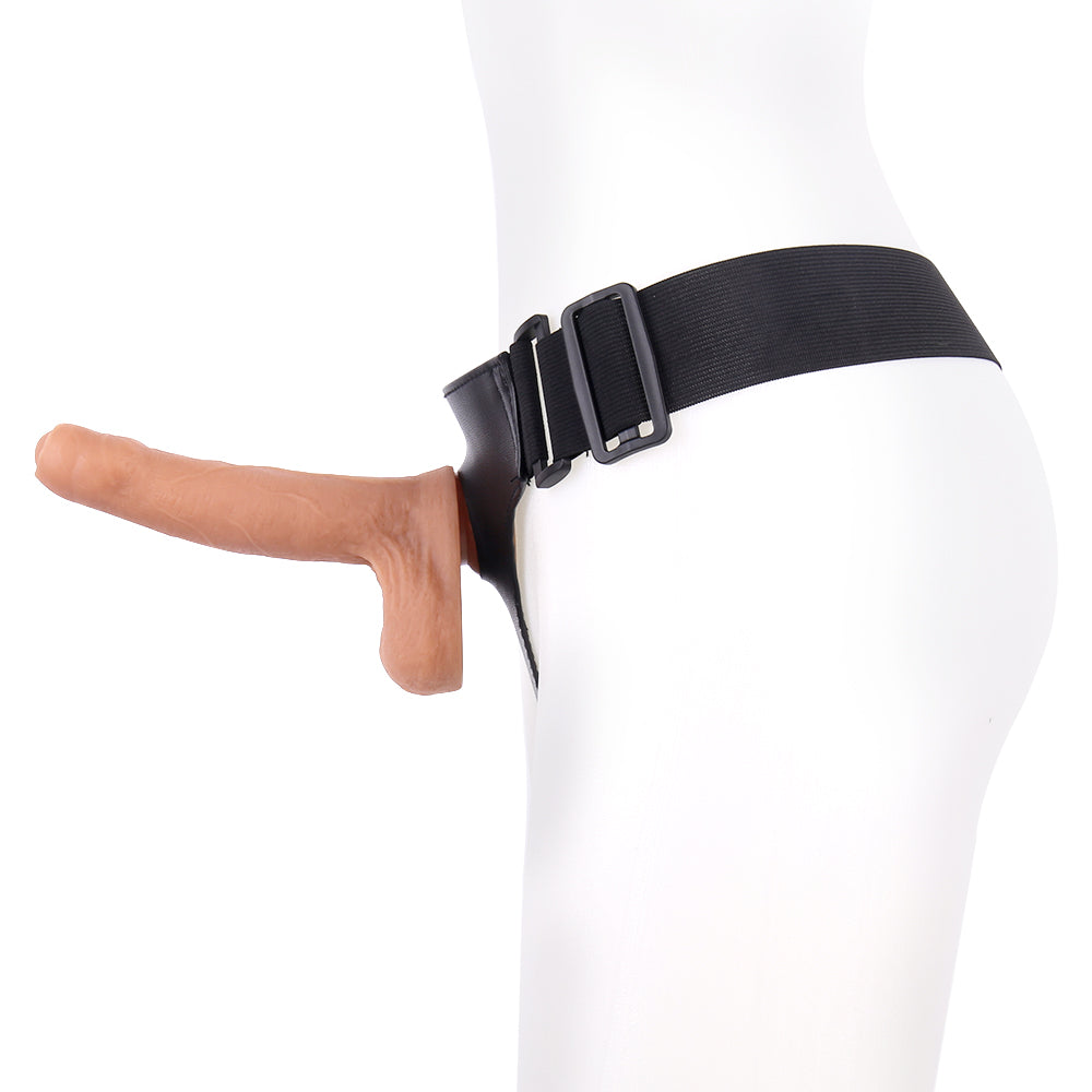 18 CM Flesh Realistic Vorhaut Penis Umschnalldildo