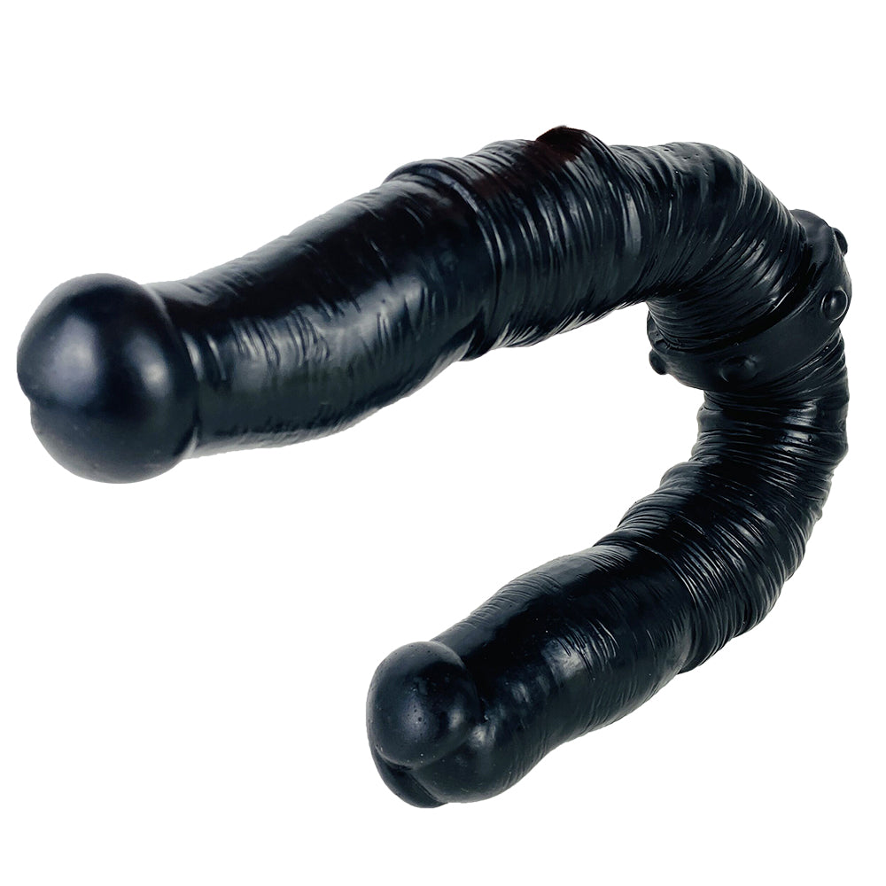 39 CM Black Long Lesbian Doppeldildo