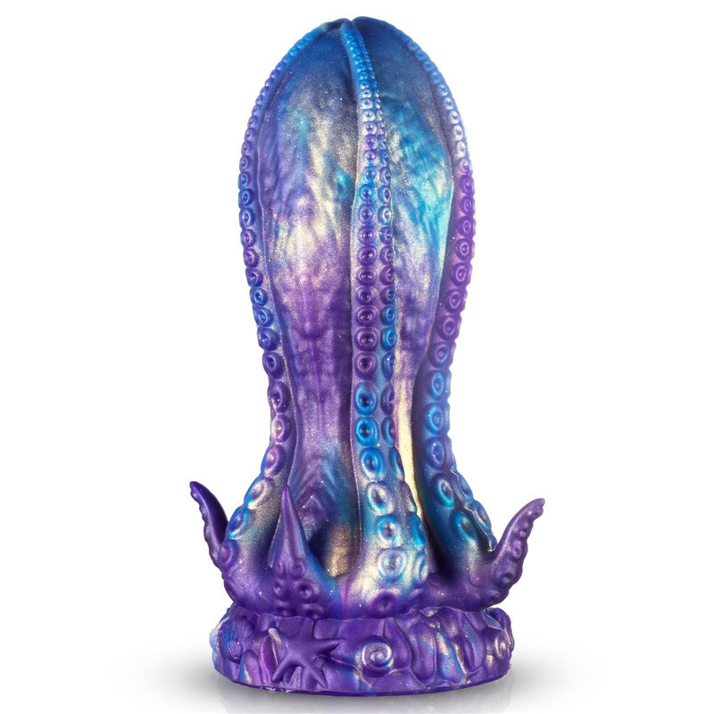 Blau Alien Tentacle Monster Huge Buttplug