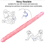55 CM Rosa Jelly Double Lesbian Dildo