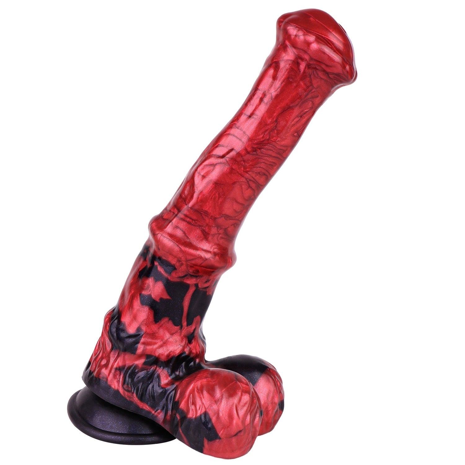 26CM Silicone Saugnapf Rot Horse Dildo