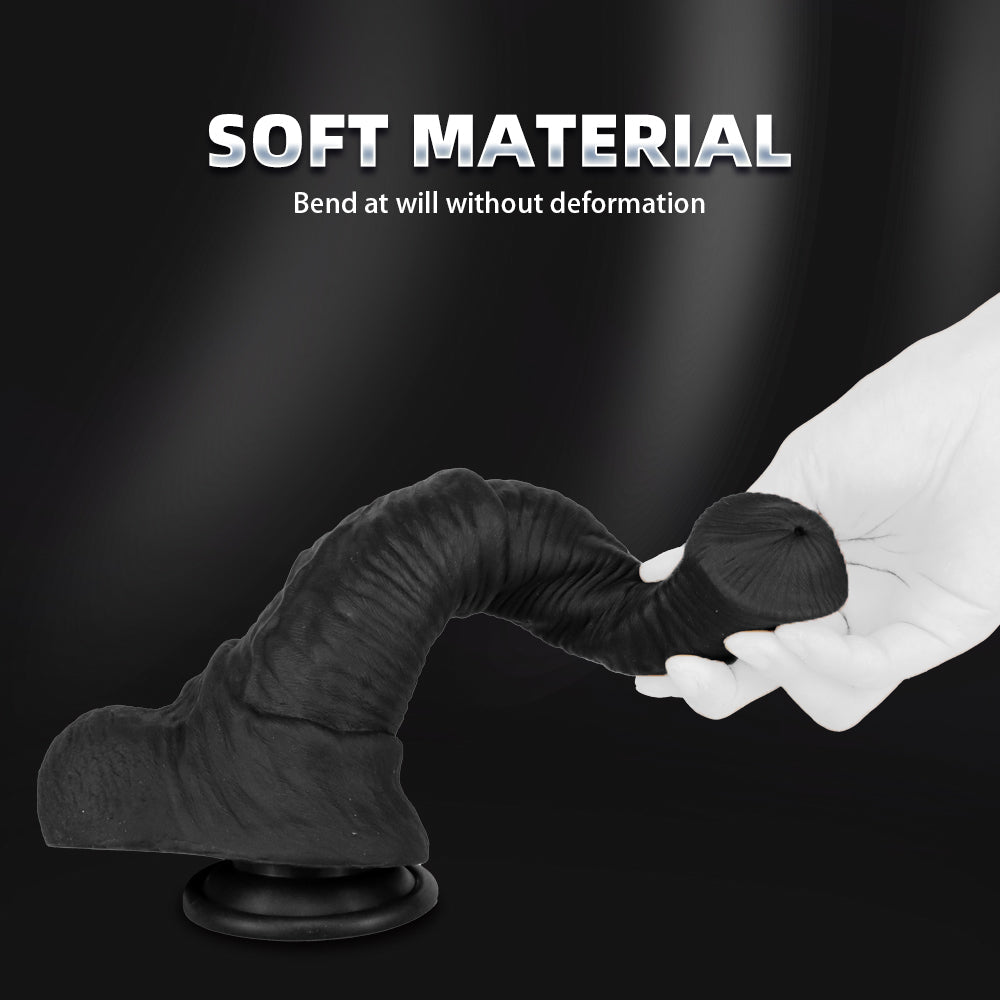 Drei Größen Schwarz Realistic Horsedildo