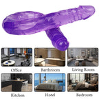 55 CM Lila Jelly Lesbian Double Dildo