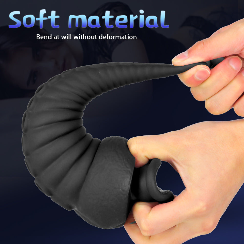 20 CM Schwarz Analpulg Thick Tentakel Dildo