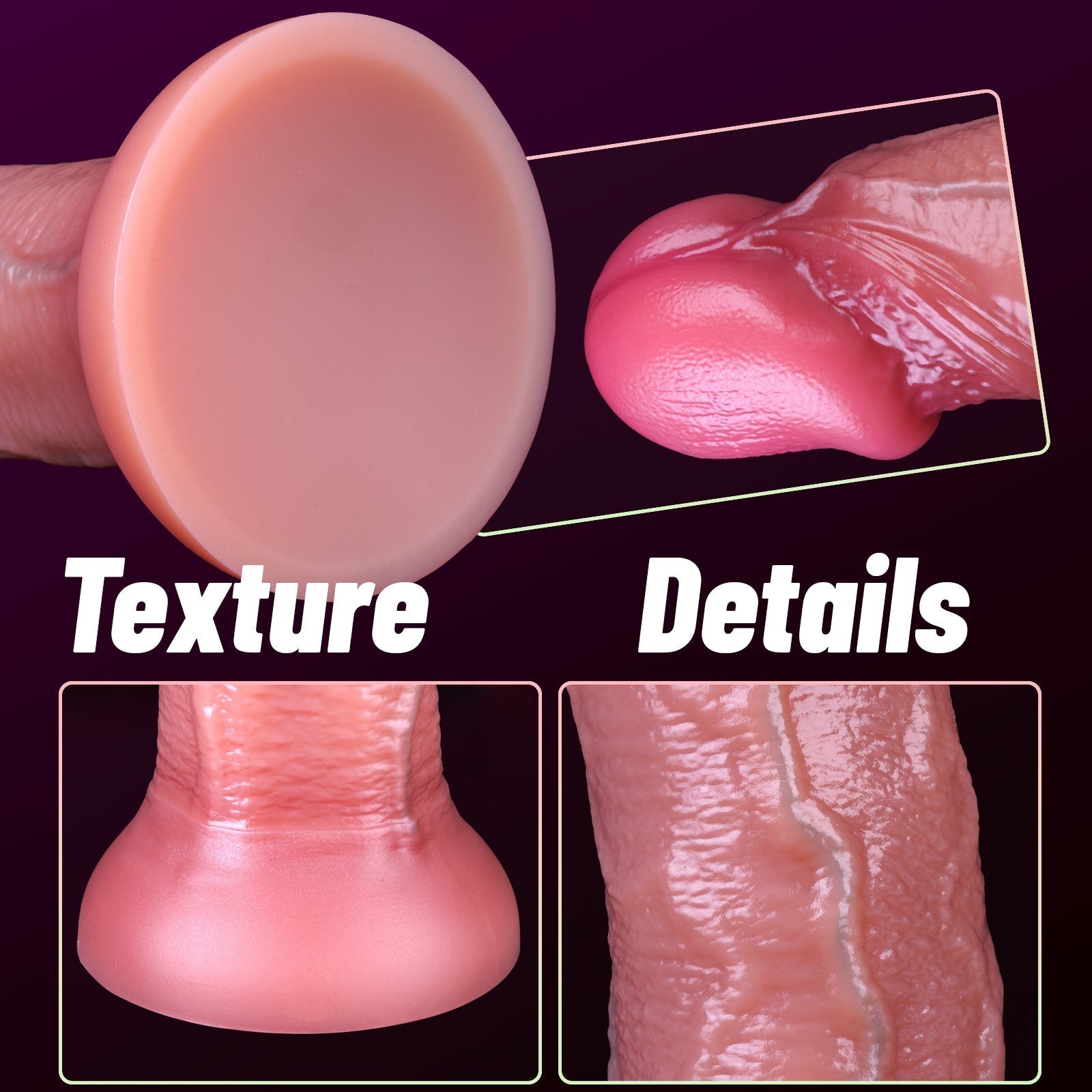 Flesh Dual Density Natural Dildo mit Venen