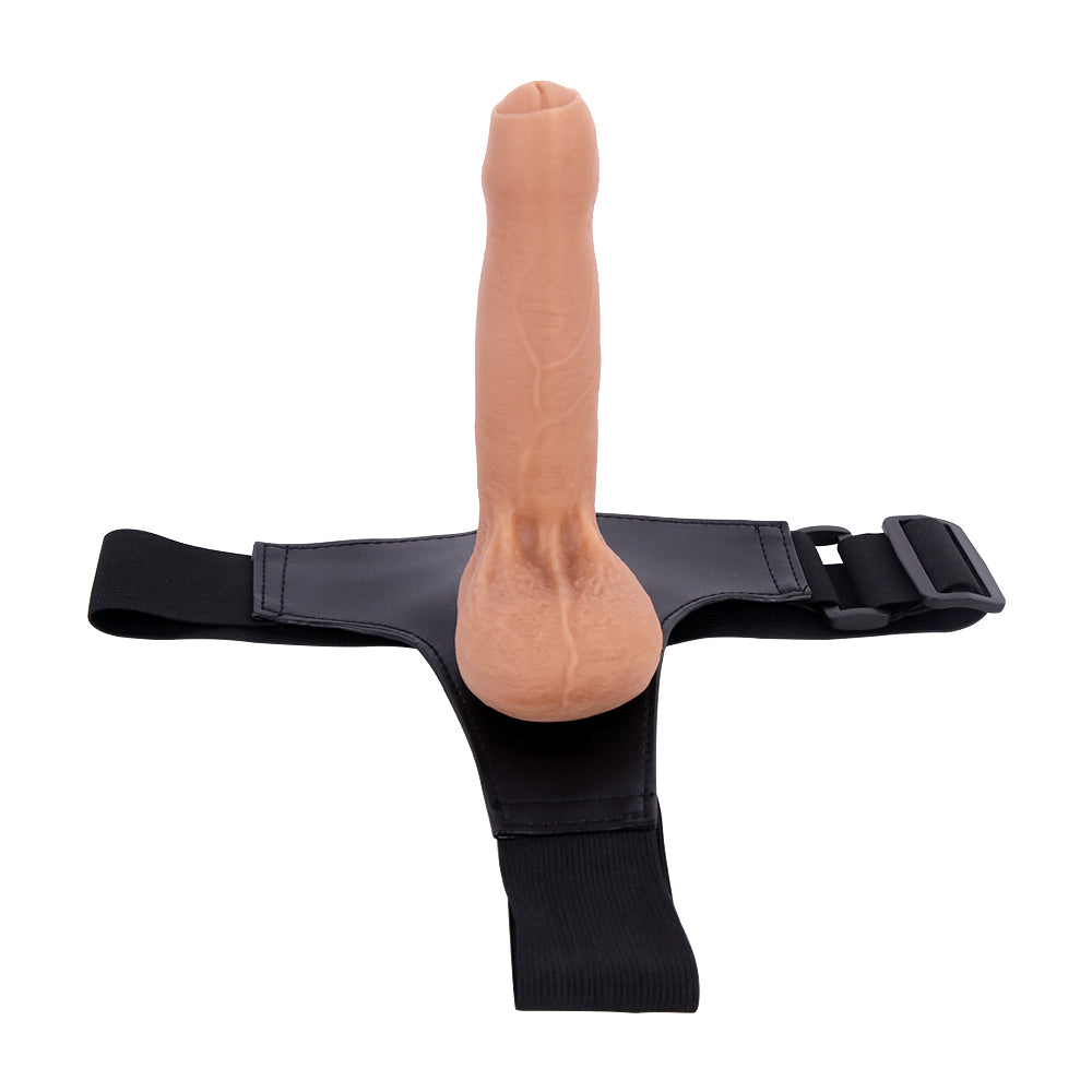 18 CM Flesh Realistic Vorhaut Penis Umschnalldildo