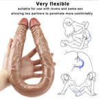 55 CM Lesbian Extra Long Realistic Double Dildo